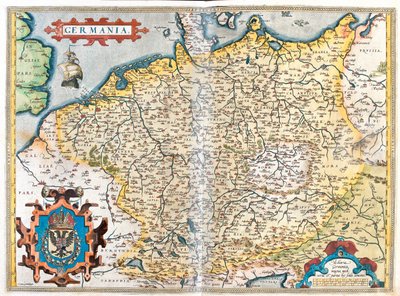 França (Região: Alta Normandia, Picardia, Norte-Pas de Calais, Ile-de-France, Champanhe-Ardenas, Lorena, Alsácia, Borgonha, Franco-Condado, Ródano-Alpes), Bélgica, Países Baixos, Luxemburgo, Alemanha, Polónia (voivodias: Pomerânia Ocidental, Pomerânia, Lub de Abraham Ortelius