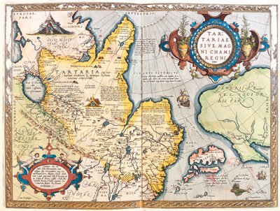 Nordeste da Rússia de Abraham Ortelius