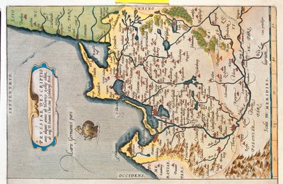 Nordeste da Polónia, Rússia, Lituânia de Abraham Ortelius