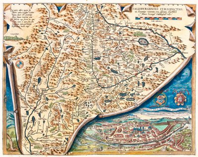 Salzburgo, Áustria de Abraham Ortelius