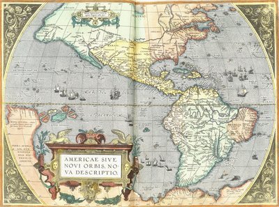 As Américas, 1592 de Abraham Ortelius