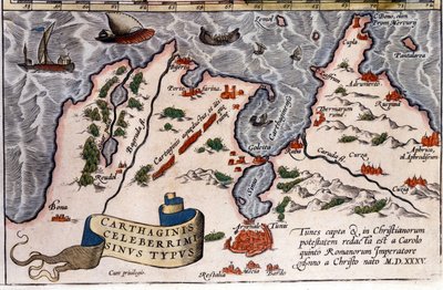Tunes - Atlas de Abraham Ortelius, Antuérpia de Abraham Ortelius