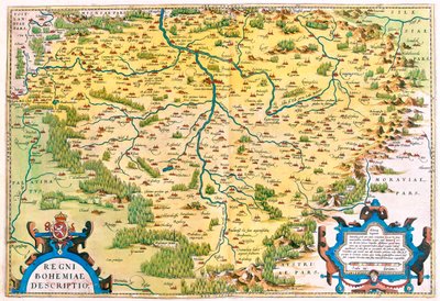 República Checa Ocidental, Alemanha (estado: Baviera, Saxónia) de Abraham Ortelius