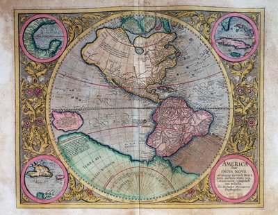 Mapa Mundial de Abraham Ortelius (1527-1598) de Abraham Ortelius