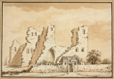 Castelo de Altena, perto de Delft, demolido em 1572 de Abraham Rademaker