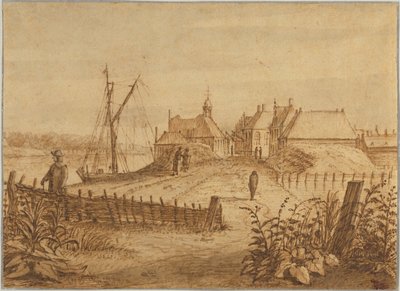 Vista de parte da cidade de Amesterdão de Abraham Rutgers