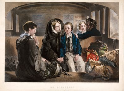 A Partida Segunda Classe, pub. 1857. de Abraham Solomon