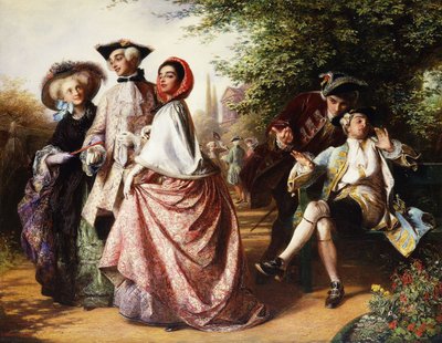 A raposa e as uvas, 1858 de Abraham Solomon
