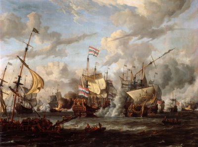 A Batalha de Texel de Abraham Storck