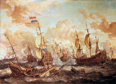 A batalha dos quatro dias de Abraham Storck