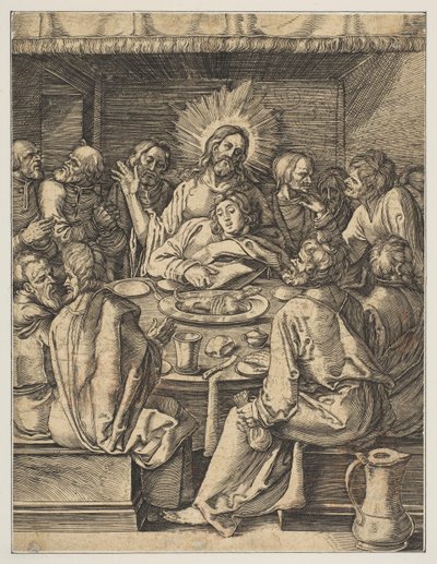 A Última Ceia, de A Pequena Paixão copy.n.d. de Abraham Waesberge
