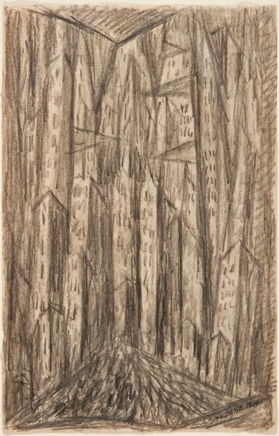 A Cidade, 1909. de Abraham Walkowitz