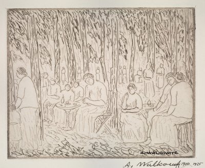 Sob Duas Árvores, 1900-1925. de Abraham Walkowitz
