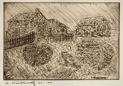 Untitled One Of Six Prints, 1903-1925. de Abraham Walkowitz