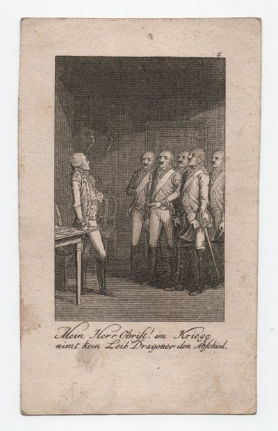 O meu Sr. Obrist! , aprox. 1795 (gravura) de Abraham Wolfgang Küffner