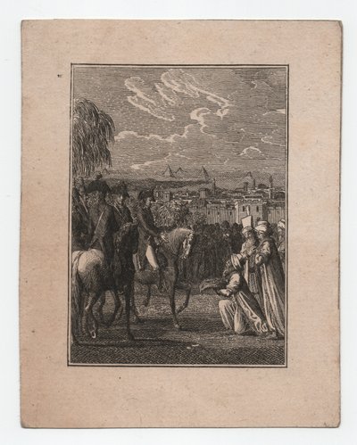 Napoleão no Egipto, ca. 1795 (gravura) de Abraham Wolfgang Küffner