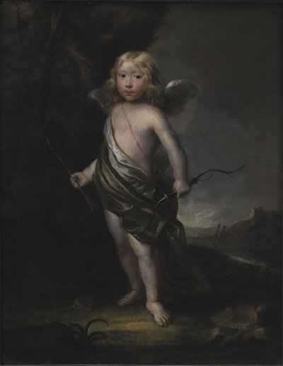 Retrato de um menino nobre em traje de Cupido de Abraham Wuchters
