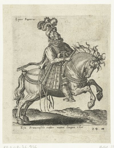 Cavaleiro francês com pistola de Abraham de Bruyn (attributed to)