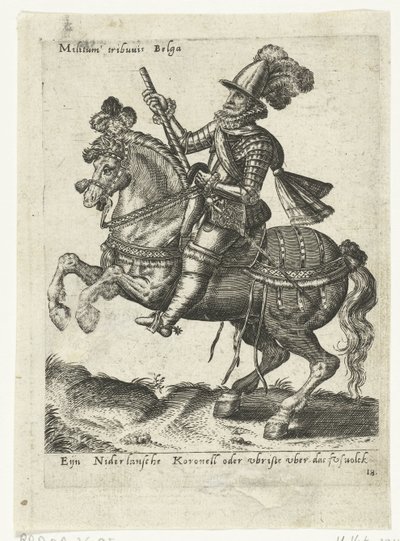 Comandante de cavaleiro holandês de Abraham de Bruyn (attributed to)