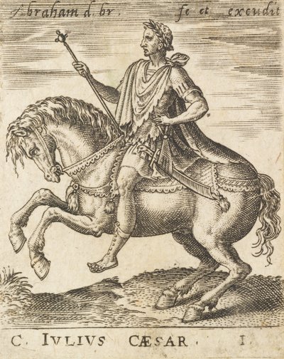 C. Júlio César de Doze Césares a Cavalo, c1565-1587. de Abraham de Bruyn