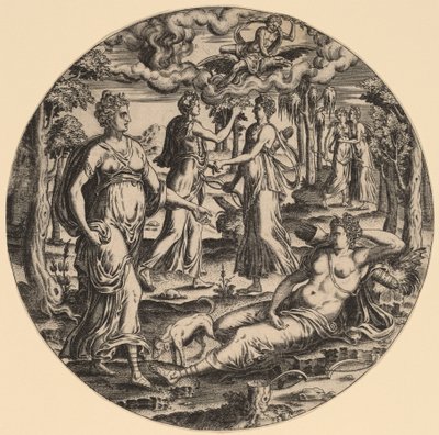 Diana e suas ninfas em um jardim de Abraham de Bruyn