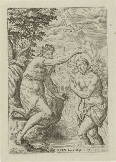 Baptismo de Cristo
Cenas da Bíblia (título da série)
Biblia sacra (título da série) de Abraham de Bruyn