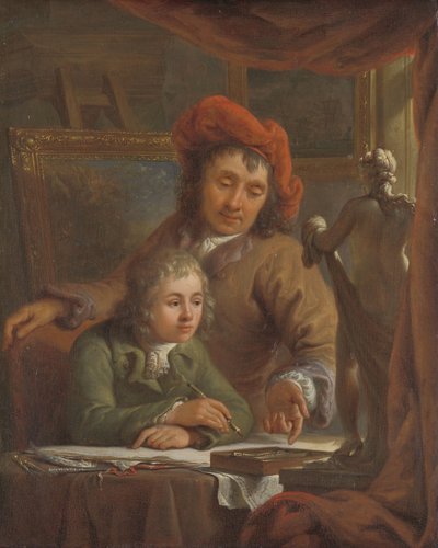 A lição de desenho a aula de desenho de Abraham van Strij (I)