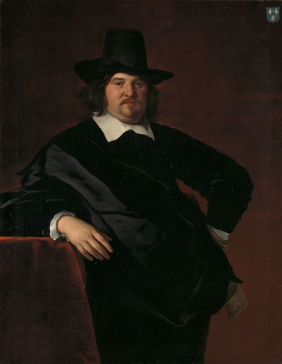 Abraham de Visscher (1605-67). Comerciante de Amsterdã e diretor da Companhia Holandesa das Índias Ocidentais de Abraham van den Tempel (attributed to)