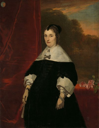 Machteld Bas (falecido em 1681). Esposa de Abraham de Visscher de Abraham van den Tempel (attributed to)