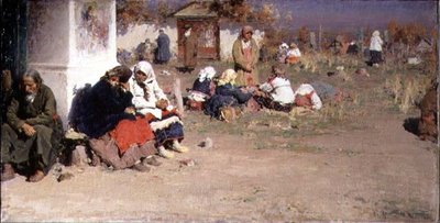 Radonice antes da missa de Abram Efimovich Arkhipov