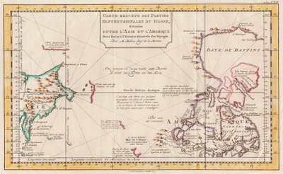 Mapa da Ásia e da América de Abram van Krevelt