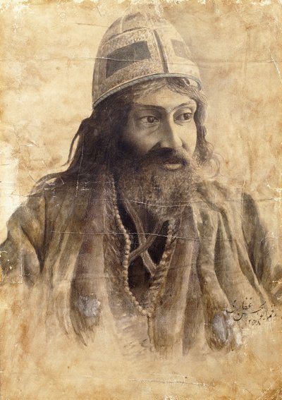 Um Dervixe, c.1851-2 de Abul Hassan Ghaffari
