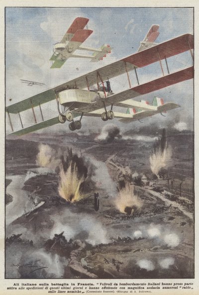 Asas italianas na batalha na França de Achille Beltrame