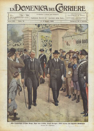 Na Conferência de San Remo de Achille Beltrame