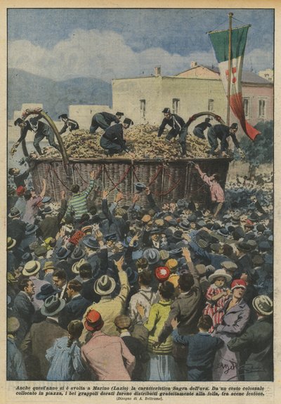 Também este ano teve lugar em Marino (Lazio) a característica Sagra delluva de Achille Beltrame
