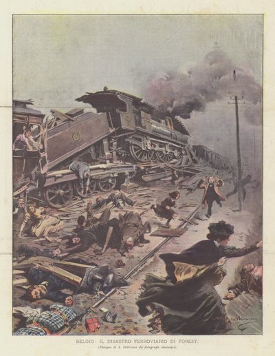 Bélgica, o desastre da floresta ferroviária de Achille Beltrame
