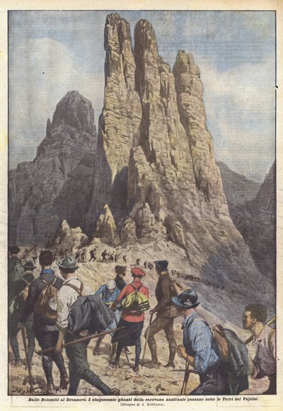 Das Dolomitas ao Brennero de Achille Beltrame