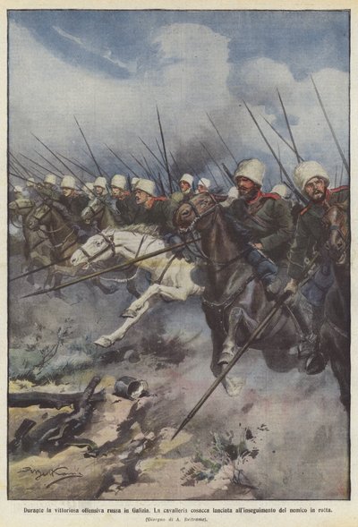 Durante a vitoriosa ofensiva russa na Galiza de Achille Beltrame