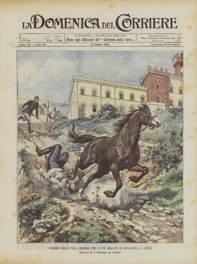 As Dramas Da Vida, Fim Horrível De Um Soldado De Cavalaria, Em Chieti de Achille Beltrame