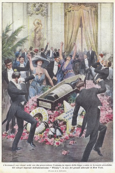 Os bacanais americanos nas horas antes da entrada em vigor da lei contra bebidas alcoólicas de Achille Beltrame