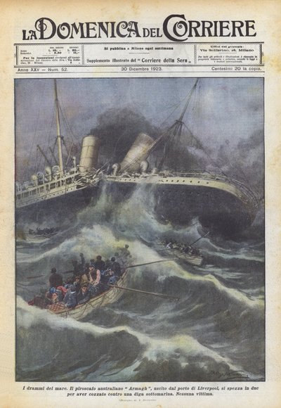 Os dramas do mar de Achille Beltrame