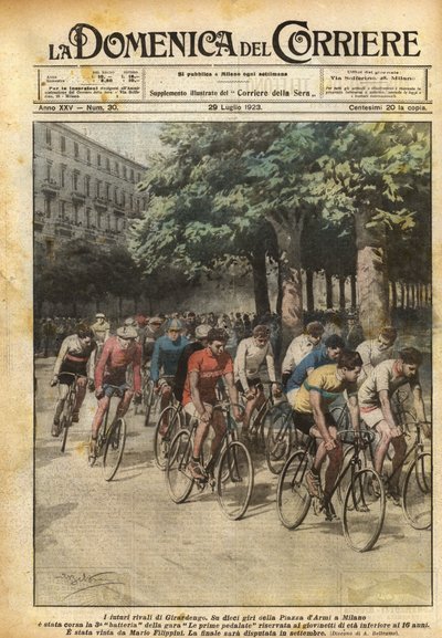 Os futuros rivais de Girardengo de Achille Beltrame