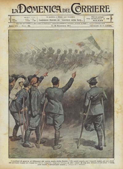 Os mutilados de guerra aos defensores do solo sagrado da pátria de Achille Beltrame