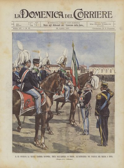 O rei entrega a velha bandeira gloriosa, Tolta Dall&39;Armeria Di Torino, AllArtiglieria Nel de Achille Beltrame