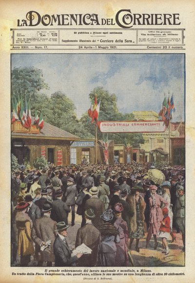 A grande implantação do trabalho nacional e global em Milão de Achille Beltrame