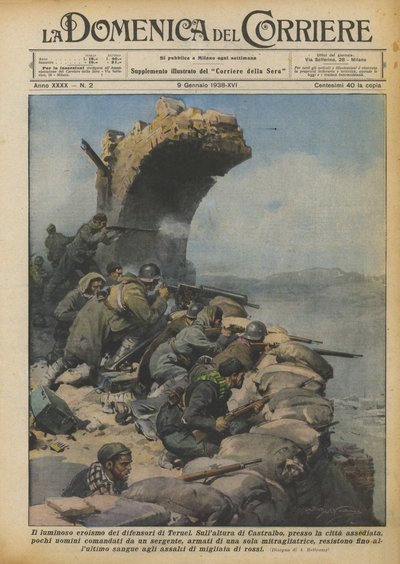 O brilhante heroísmo dos defensores de Teruel de Achille Beltrame
