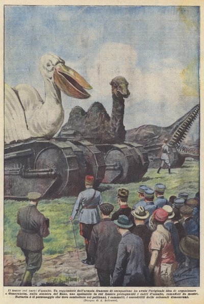 O teatro com os vagões de Achille Beltrame