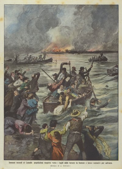 Enormes incêndios no Canadá, populações dirigidas para os lagos pela queima e florestas ferozes de Achille Beltrame