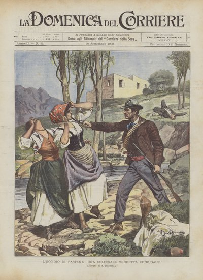 Leccidio Di Pastena, uma vingança conjugal colossal de Achille Beltrame