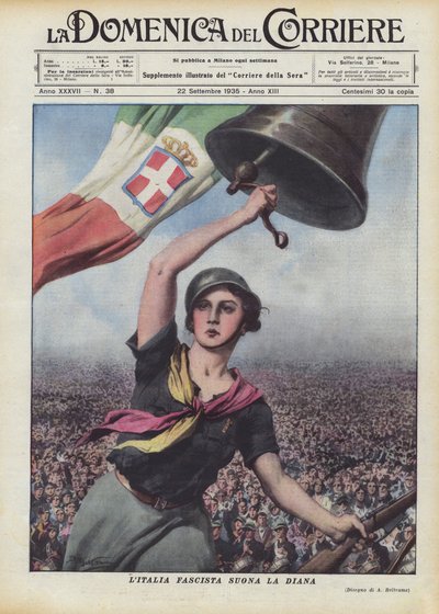 Liliana Fascista Suona La Diana de Achille Beltrame